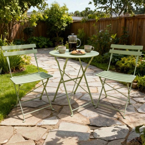 Sage green bistro set seater - sage,