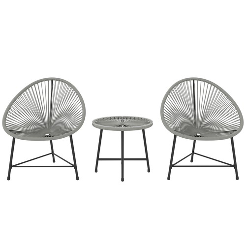 Outsunny rattan bistro set - outsunny,