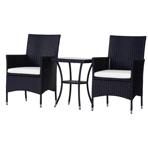 Outsunny rattan bistro set - outsunny,