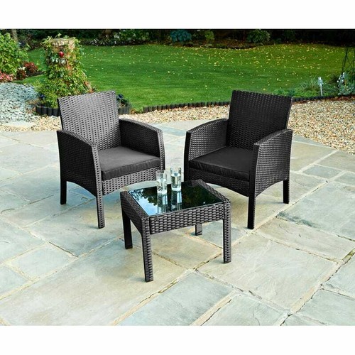 Rattan garden furniture set - garden,