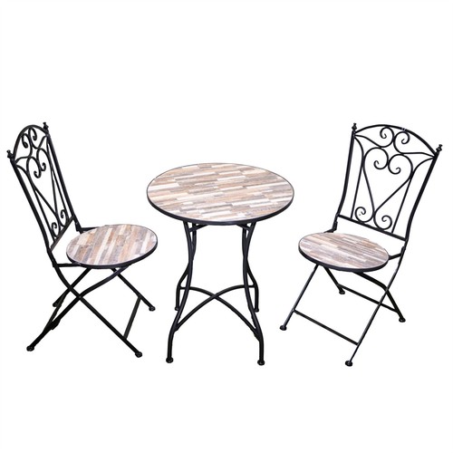Bistro set mosaic tile folding - mosaic,
