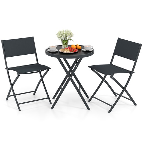 Piece bistro set foldable - 3,
