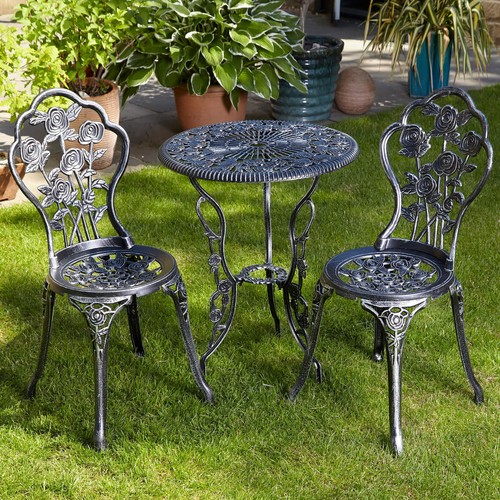 Grey bistro set garden - bistro,