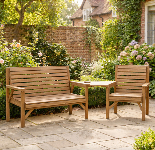 Wooden garden furniture - furniture, set