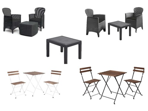 Garden furniture set table - garden,