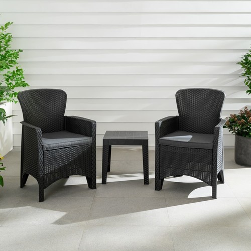 Canterbury black rattan - black, effect