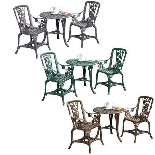 3pc garden bistro set chairs - bistro,